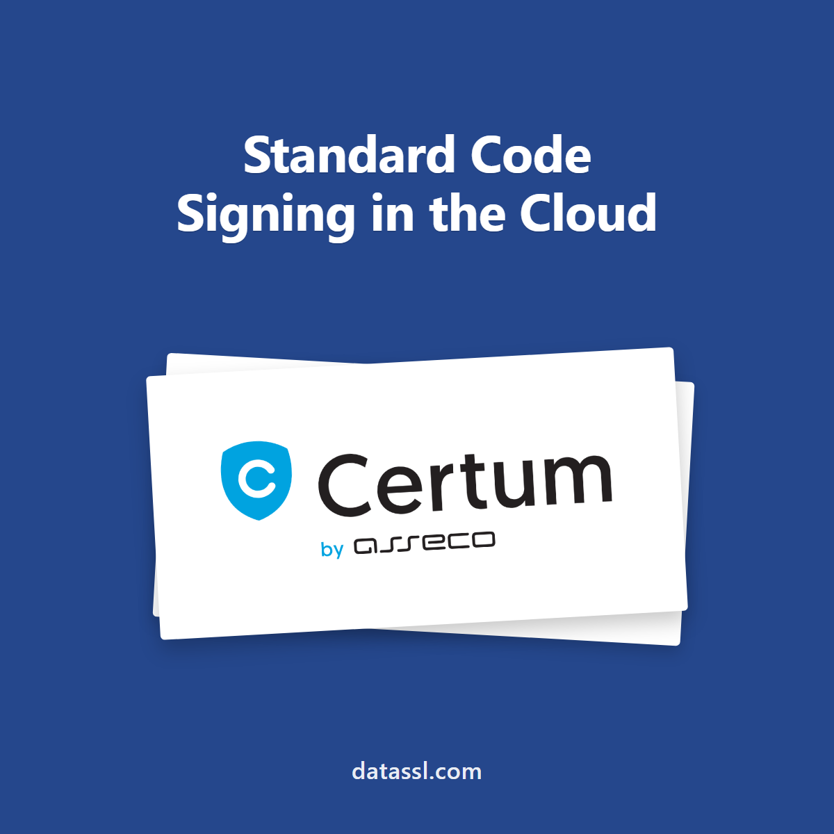 Certum Standard Code Signing in the Cloud