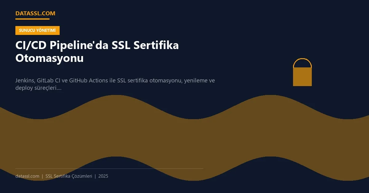 CI/CD Pipeline'da SSL Sertifika Otomasyonu
