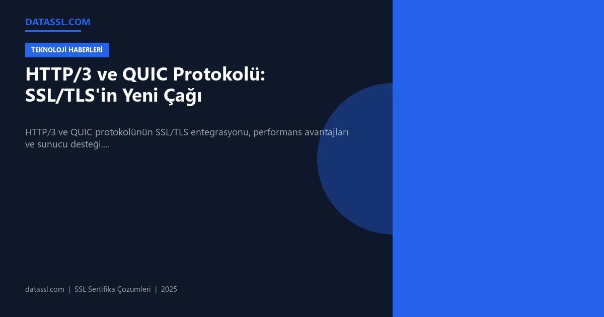 HTTP/3 ve QUIC Protokolü: SSL/TLS'in Yeni Çağı