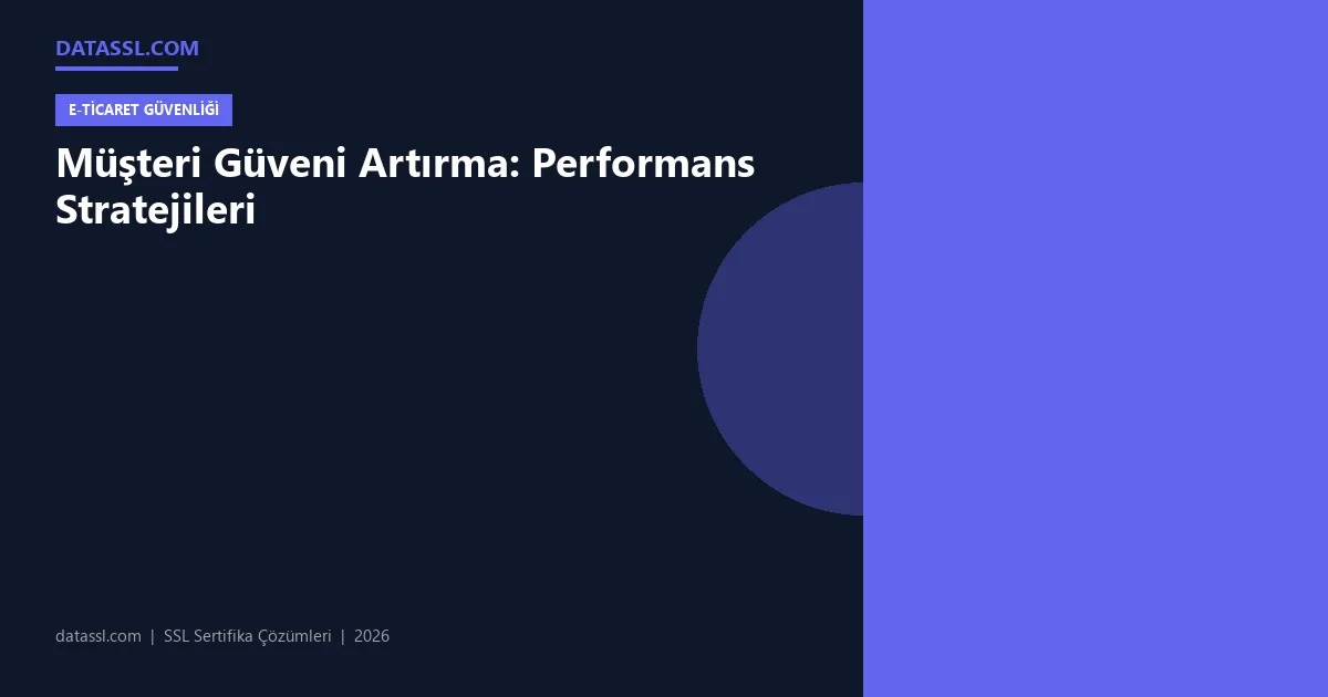 Müşteri Güveni Artırma: Performans Stratejileri