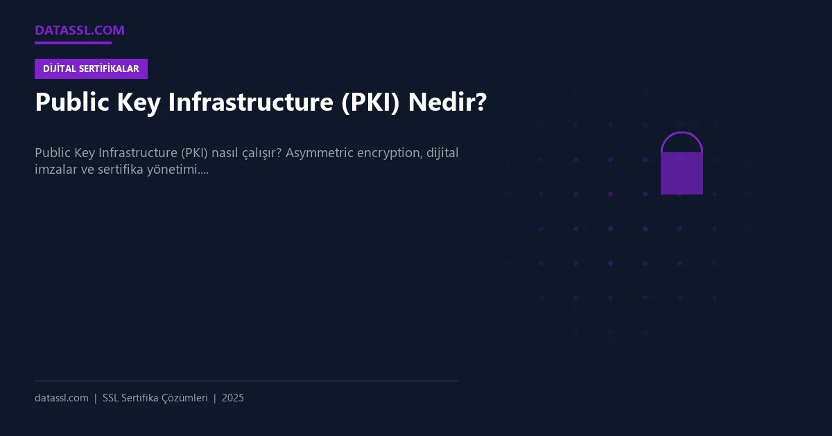 Public Key Infrastructure (PKI) Nedir?