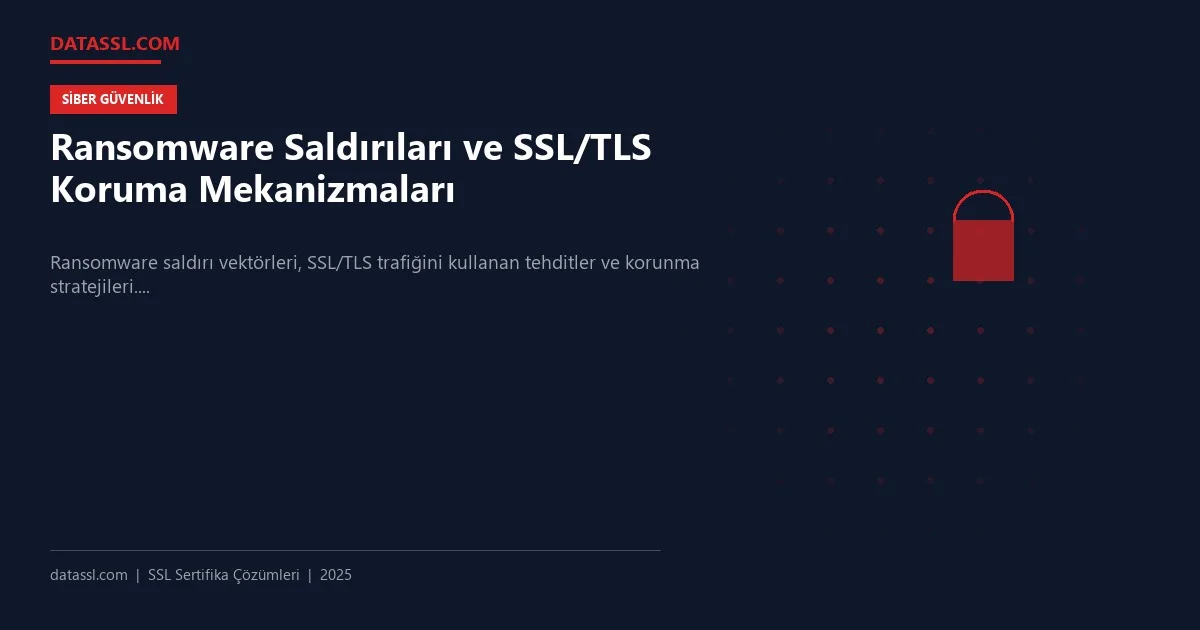Ransomware Saldırıları ve SSL/TLS Koruma Mekanizmaları