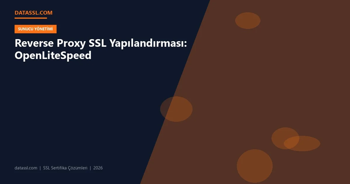 Reverse Proxy SSL Yapılandırması: OpenLiteSpeed