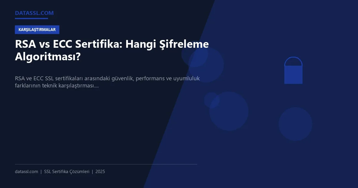 RSA vs ECC Sertifika: Hangi Şifreleme Algoritması?