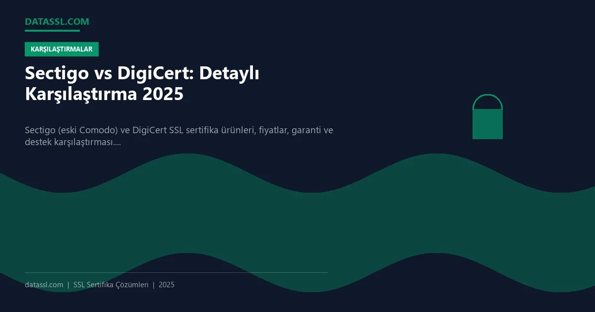 Sectigo vs DigiCert: Detaylı Karşılaştırma 2025