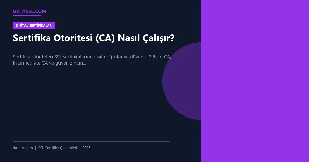 Sertifika Otoritesi (CA) Nasıl Çalışır?