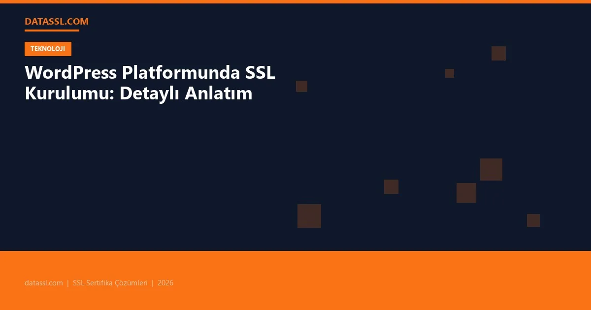 WordPress Platformunda SSL Kurulumu: Detaylı Anlatım
