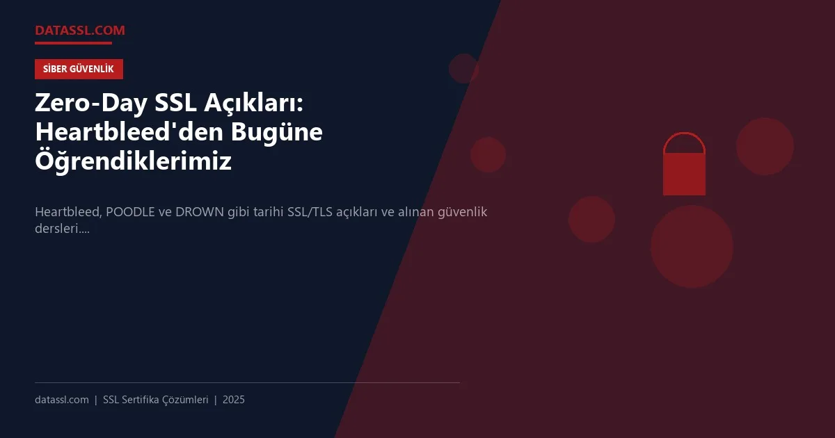 Zero-Day SSL Açıkları: Heartbleed'den Bugüne Öğrendiklerimiz