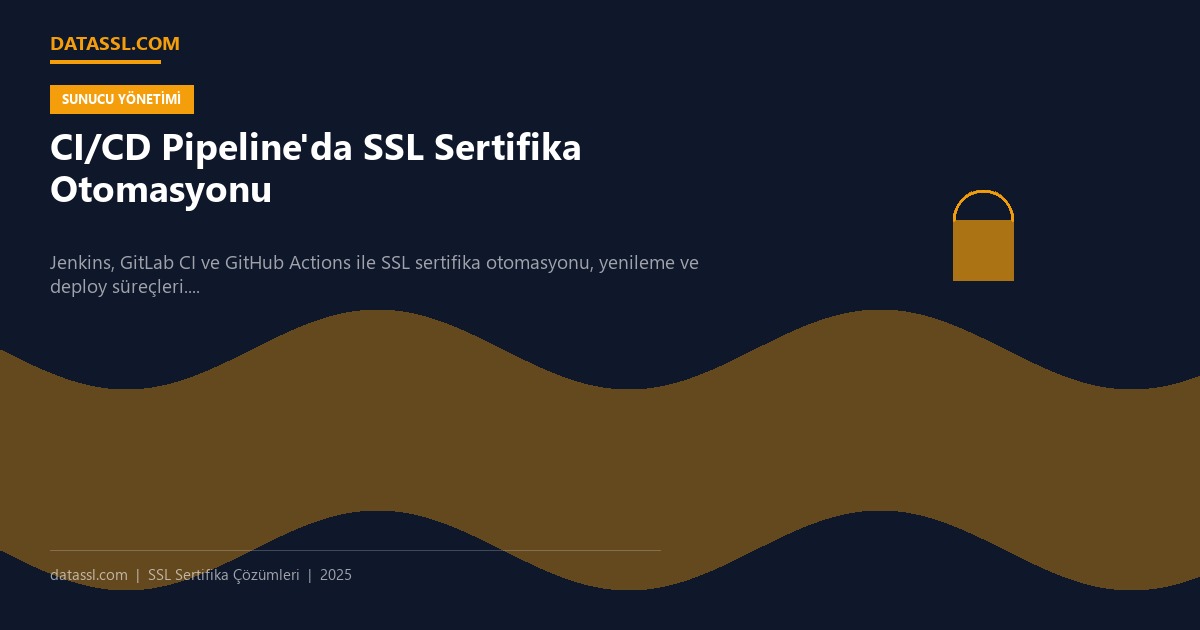 CI/CD Pipeline'da SSL Sertifika Otomasyonu