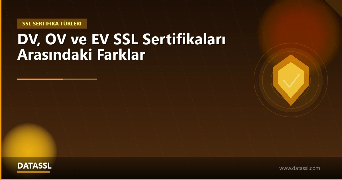DV OV EV SSL Sertifikaları Karşılaştırma - DATASSL