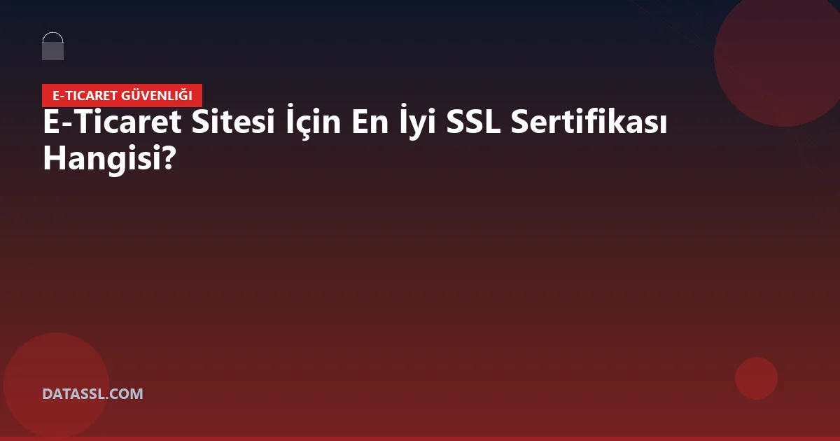 E-Ticaret Sitesi İçin En İyi SSL Sertifikası Hangisi?