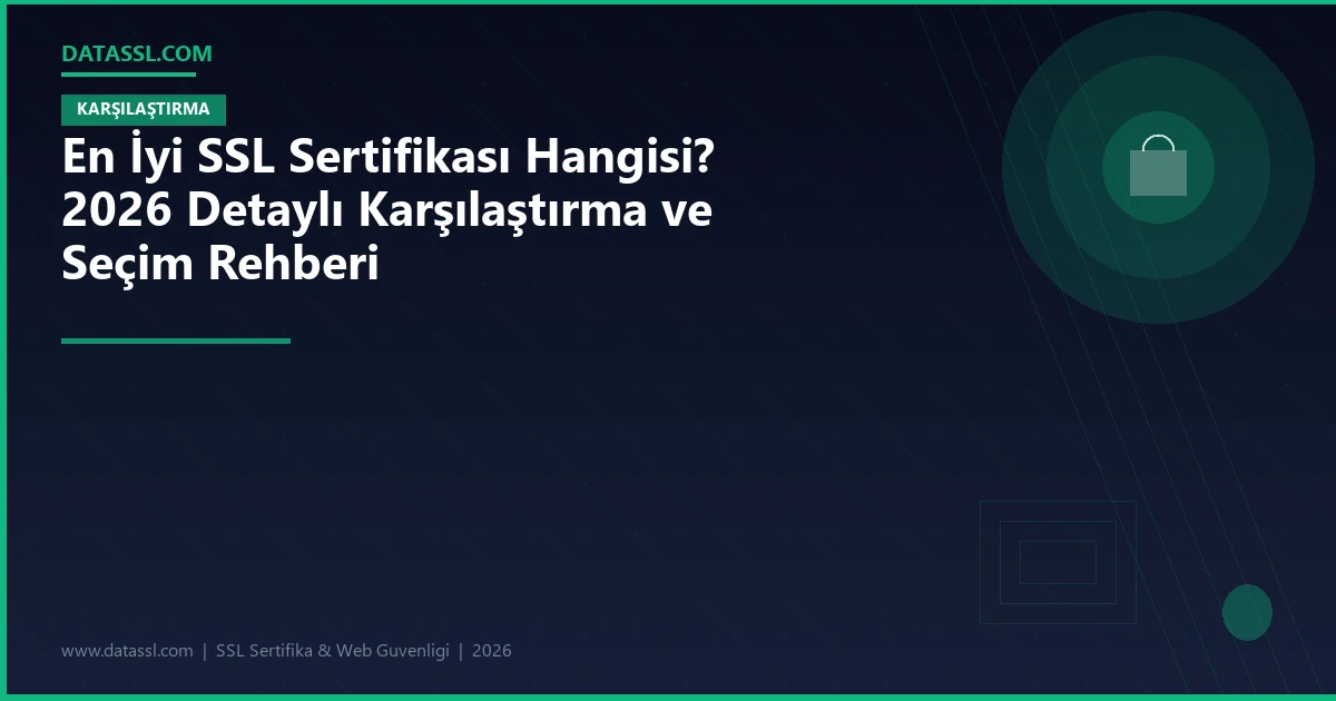 En İyi SSL Sertifikası Hangisi? 2026 Detaylı Karşılaştırma ve Seçim Rehberi