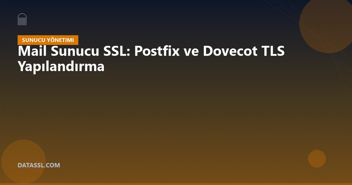 Mail Sunucu SSL: Postfix ve Dovecot TLS Yapılandırma