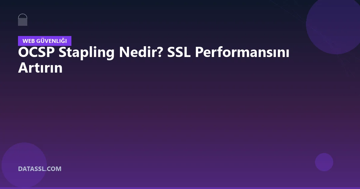 OCSP Stapling Nedir? SSL Performansını Artırın
