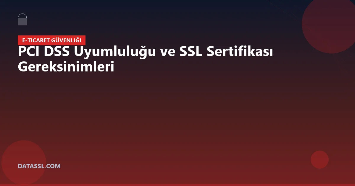 PCI DSS Uyumluluğu ve SSL Sertifikası Gereksinimleri