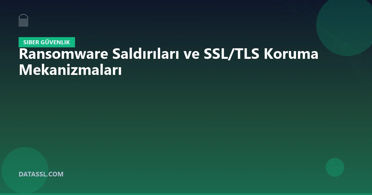 Ransomware Saldırıları ve SSL/TLS Koruma Mekanizmaları