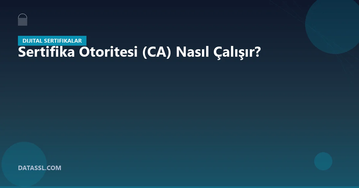 Sertifika Otoritesi (CA) Nasıl Çalışır?