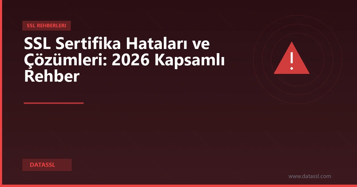 SSL Sertifika Hataları ve Çözümleri: 2026 Kapsamlı Rehber