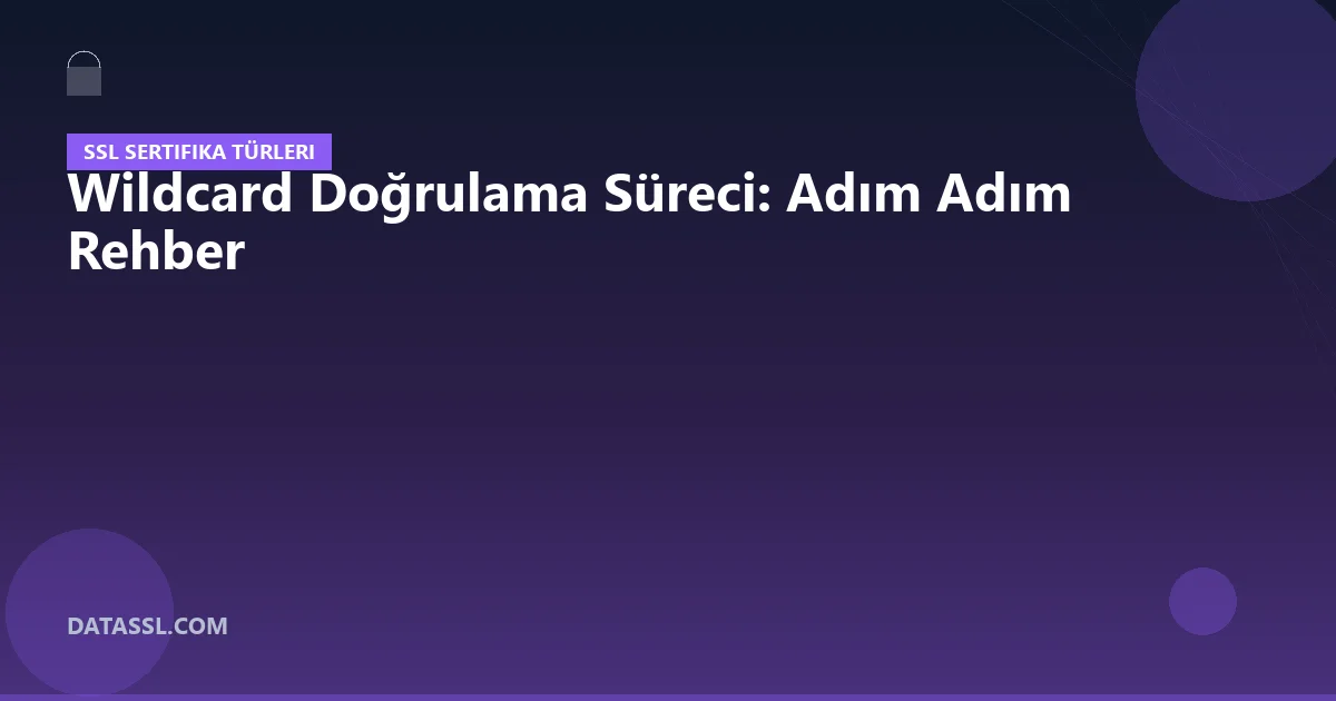 Wildcard Doğrulama Süreci: Adım Adım Rehber