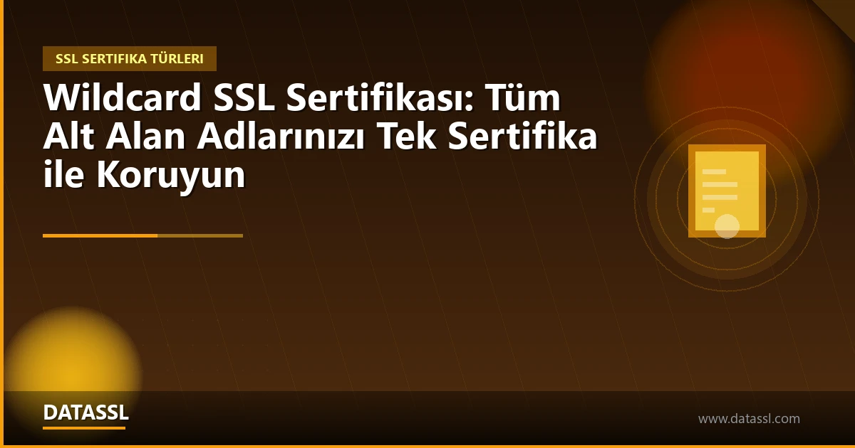 Wildcard SSL Sertifikası: Tüm Alt Alan Adlarınızı Tek Sertifika ile Koruyun